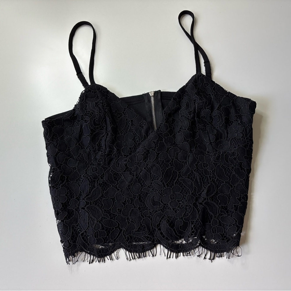 Elegant Black Lace Women’s Top